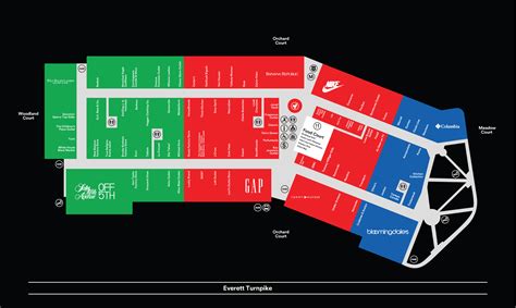 map of merrimack premium outlets.